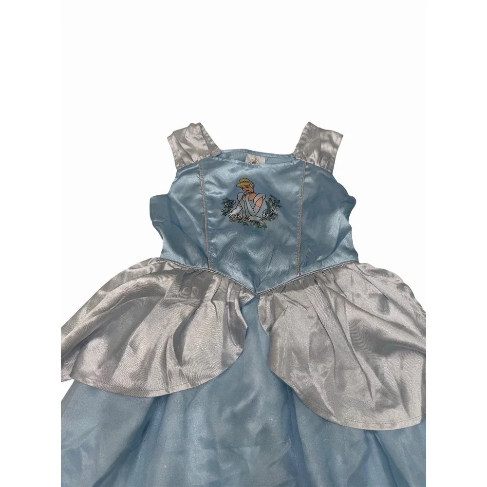 Disney store Girl Cinderella Nightgown Dress Blue Size 7/8